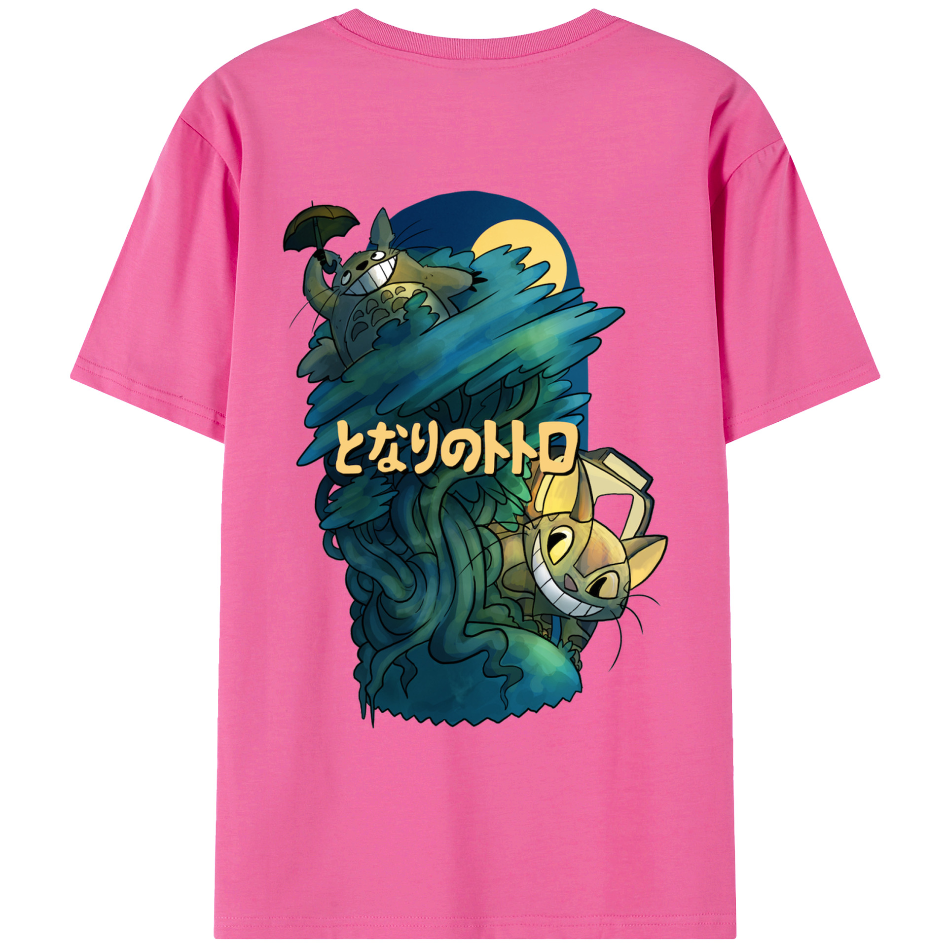 （画像用） となりのトトロ 草壁メイ 草壁サツキ My Neighbor Totoro Satsuki Kusakabe Mei Kusakabe レディース半袖Tシャツ(バックプリント)